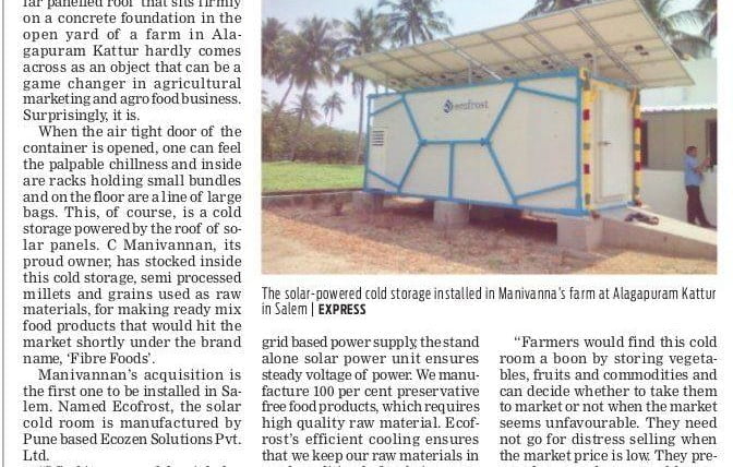 Solar-Cold-Storage-News-Indian-Express